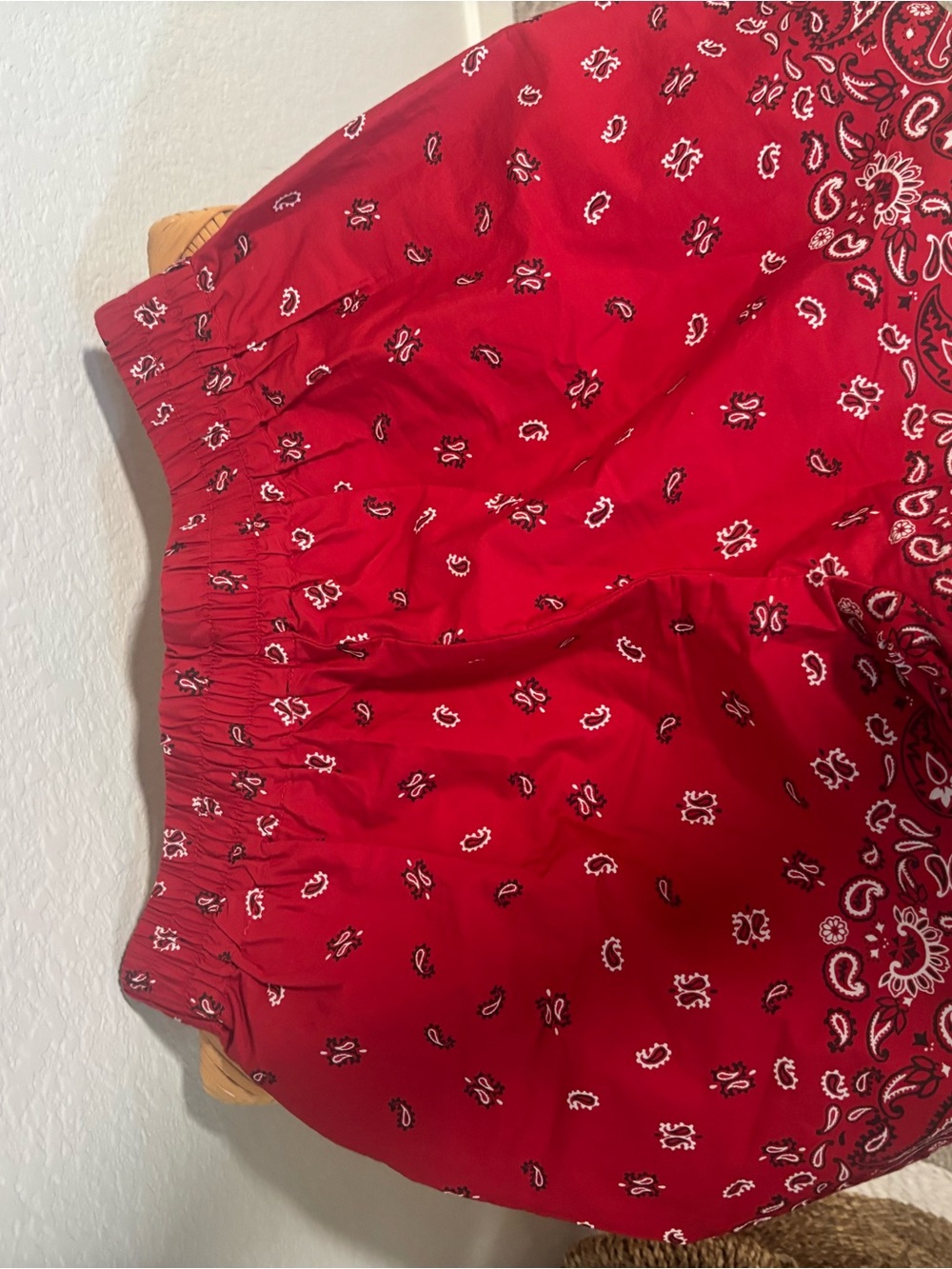 Maxwell Red Paisley Shorts - Picture 4 of 5